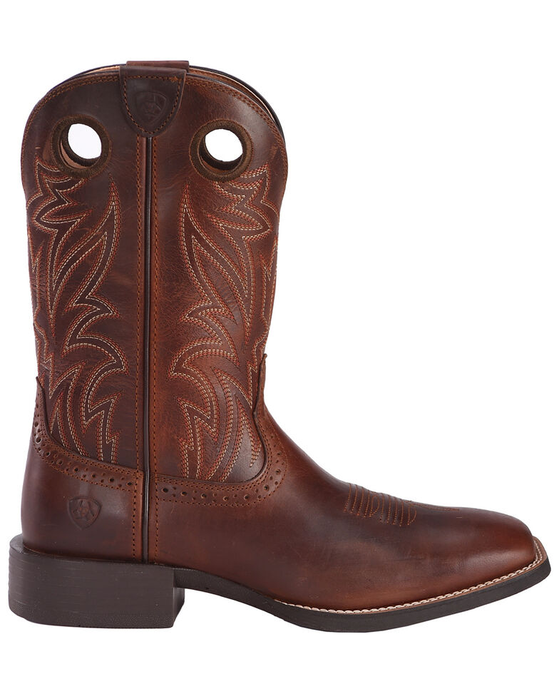 Ariat Sport Men's Sidebet Performance Cowboy Boots - Wide Square Toe