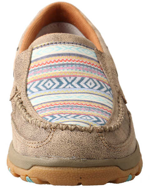 Twisted X Women's CellStretch Boat Shoes - Moc Toe, Tan, hi-res