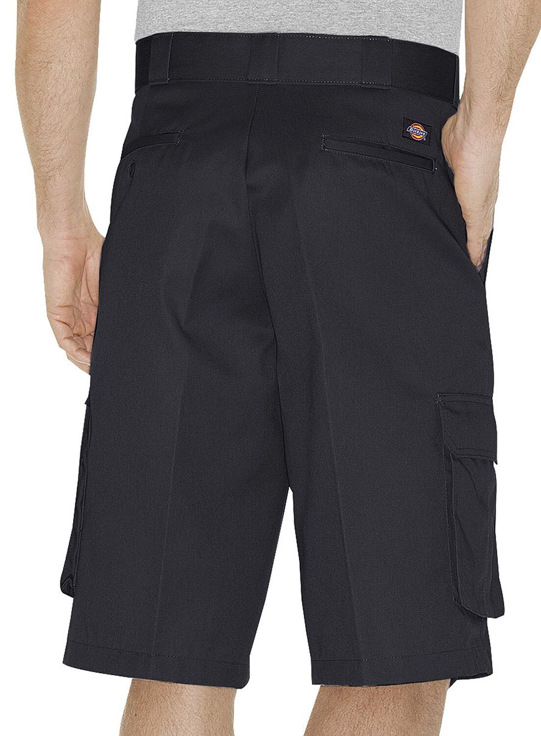 Image #2 - Dickies Twill Cargo Shorts, Black, hi-res