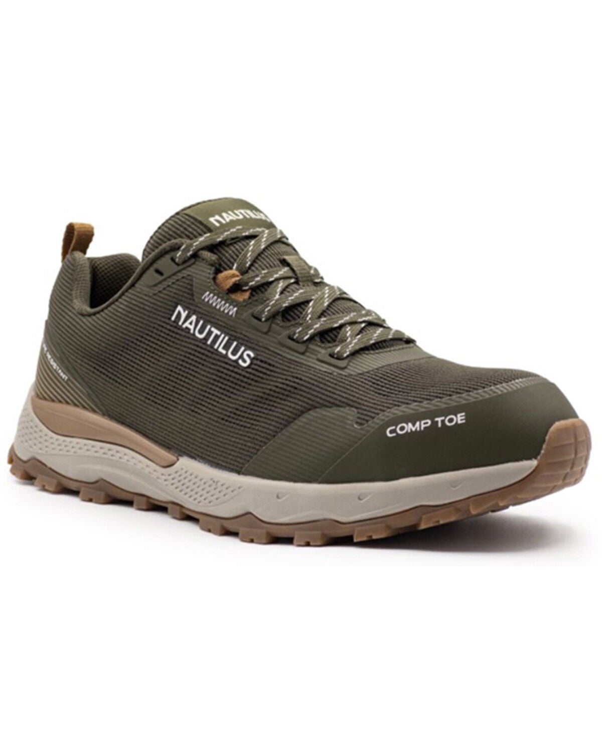 Nautilus Men's Trillium Puncture Resistant Work Shoes - Composite Toe, Olive, hi-res