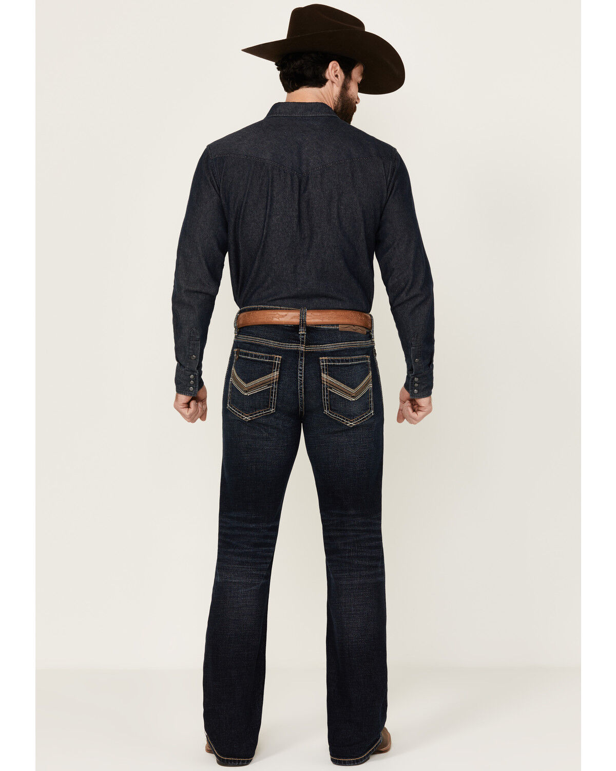 Image #3 - Cody James Men's Night Ranger Dark Wash Slim Bootcut Stretch Denim Jeans, Dark Wash, hi-res