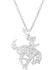 Image #1 - Montana Silversmiths Women's Cowgirl Bronc Rider Necklace, Silver, hi-res