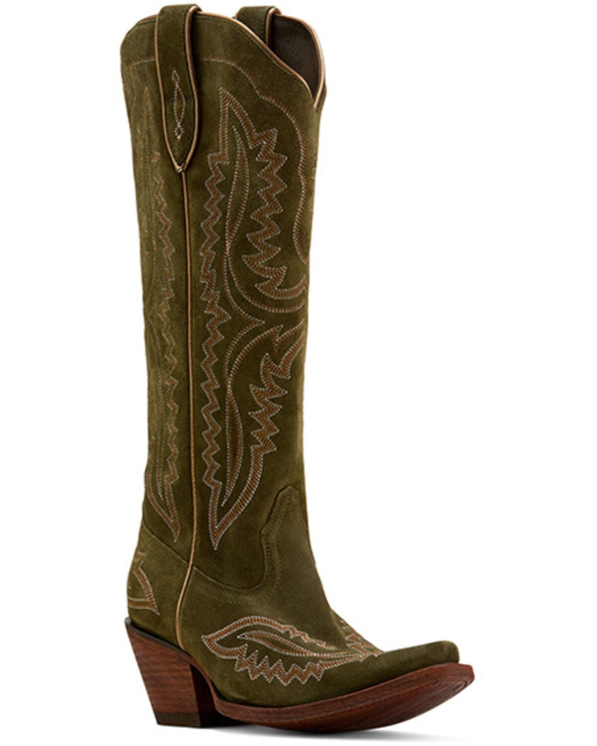 Ariat Women's Casanova Tall Western Boots - Snip Toe, Olive, hi-res