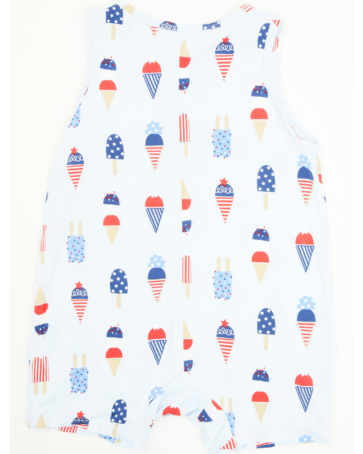 Image #3 - Angel Dear Infant Boys' American Ice Cream Shortie Sleeveless Snap Onesie, Blue, hi-res
