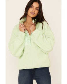 Free People Women's Hit The Slopes Pullover, Light Green, hi-res