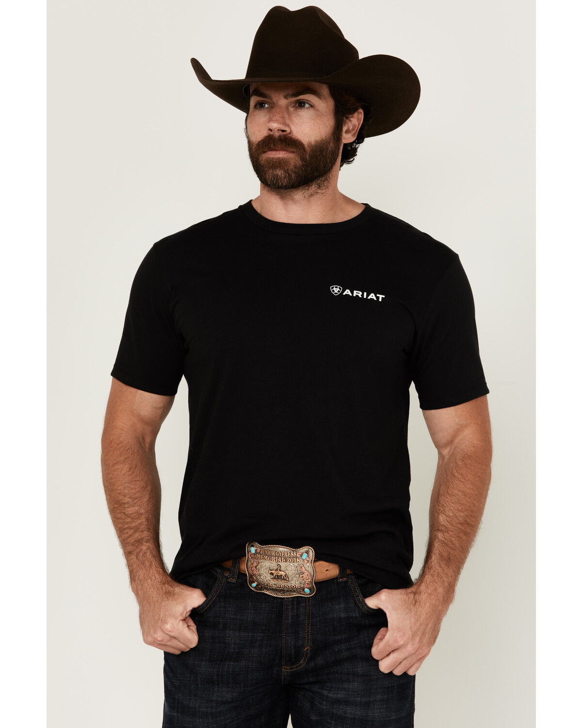 Image #2 - Ariat Men's Viva Mexico Logo Short Sleeve Graphic T-Shirt, Black, hi-res
