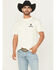 Image #2 - Buckwear Men's Good Boy Cowboy Short Sleeve Graphic T-Shirt, Ivory, hi-res