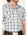 Image #3 - Pendleton Men's Frontier Ivory Plaid Short Sleeve Pearl Snap Western Shirt , Ivory, hi-res