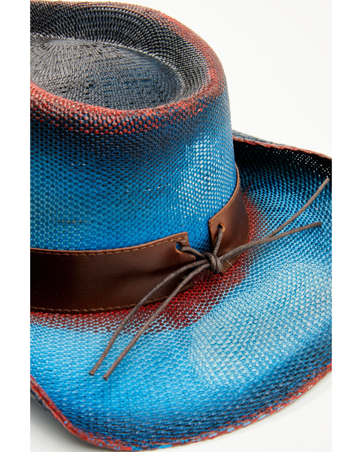 Image #4 - Shyanne Women's Rock Springs Straw Cowboy Hat, Red/white/blue, hi-res