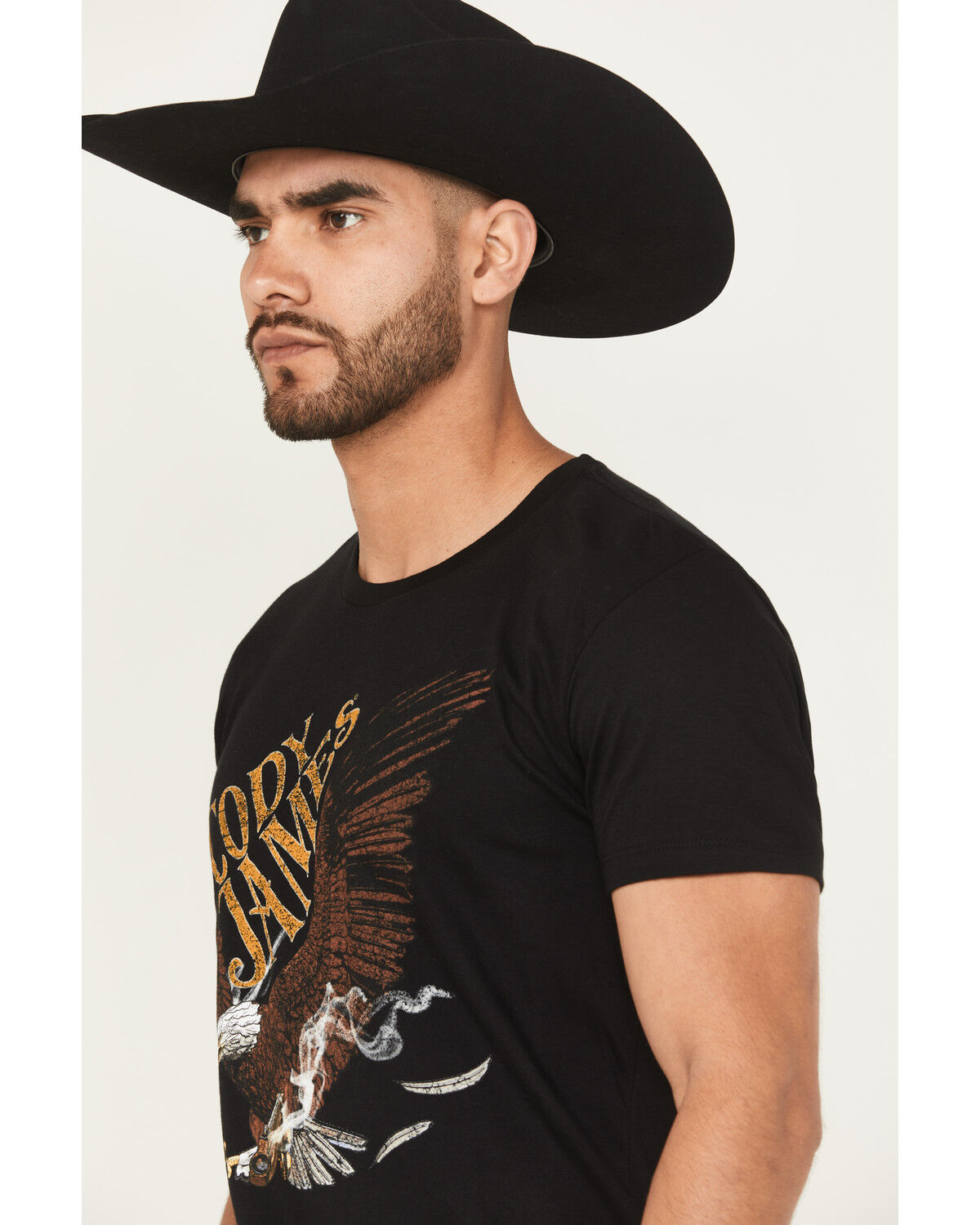 Image #2 - Cody James Men's Guns Blazin Short Sleeve Graphic T-Shirt, Black, hi-res