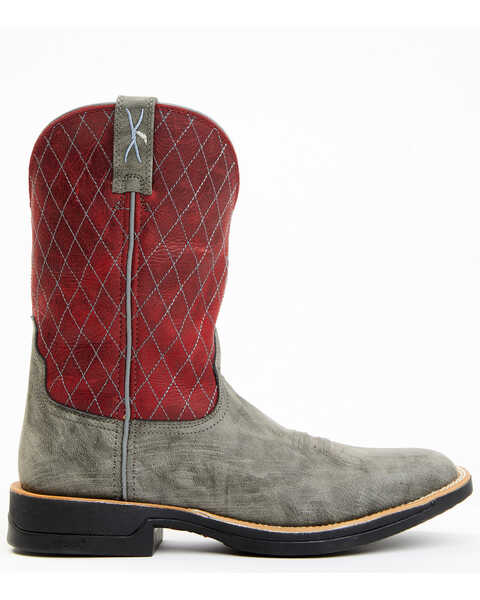 Image #2 - Twisted X Men's Tech X Performance Western Boot - Broad Square Toe , Red, hi-res