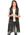 Kobler Leather Women's Cigala Leather Fringe Vest, Black, hi-res