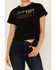 Image #3 - Idyllwind Women's Sorry Gone Country Short Sleeve Cropped Graphic Tee, Black, hi-res