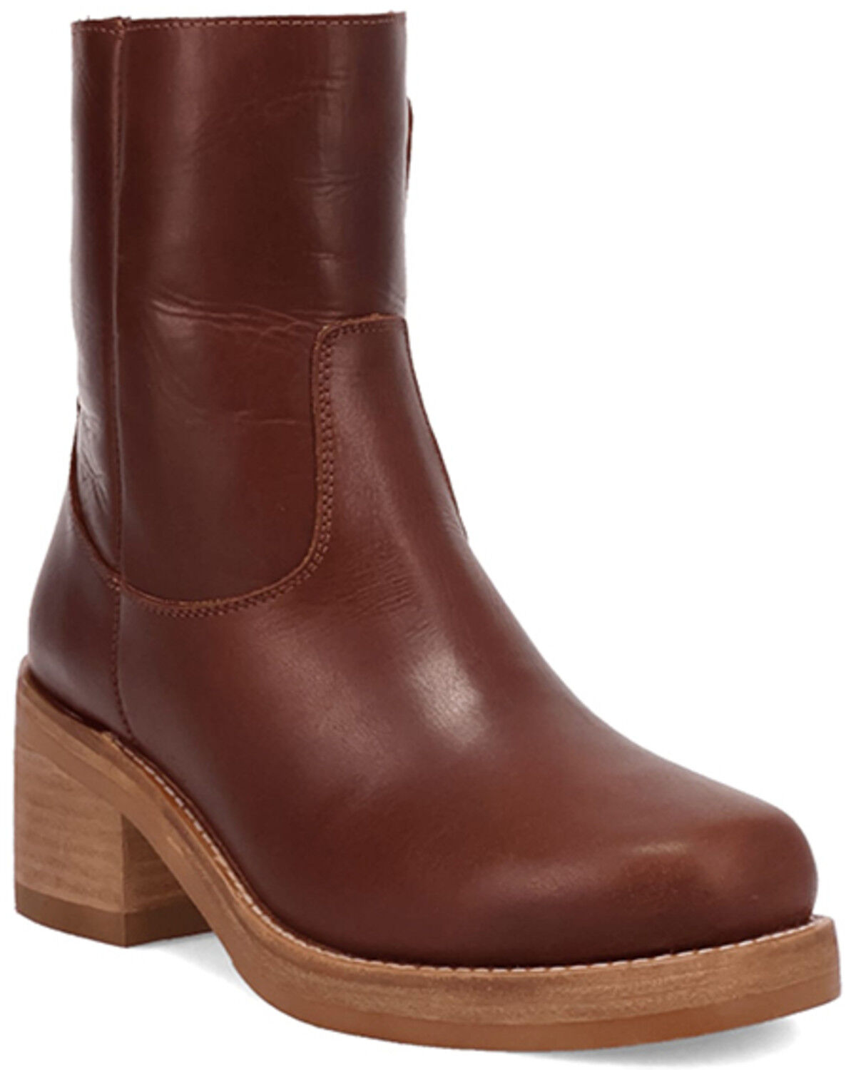 Image #1 - Dingo Women's Roxy Fashion Booties - Round Toe, Brown, hi-res