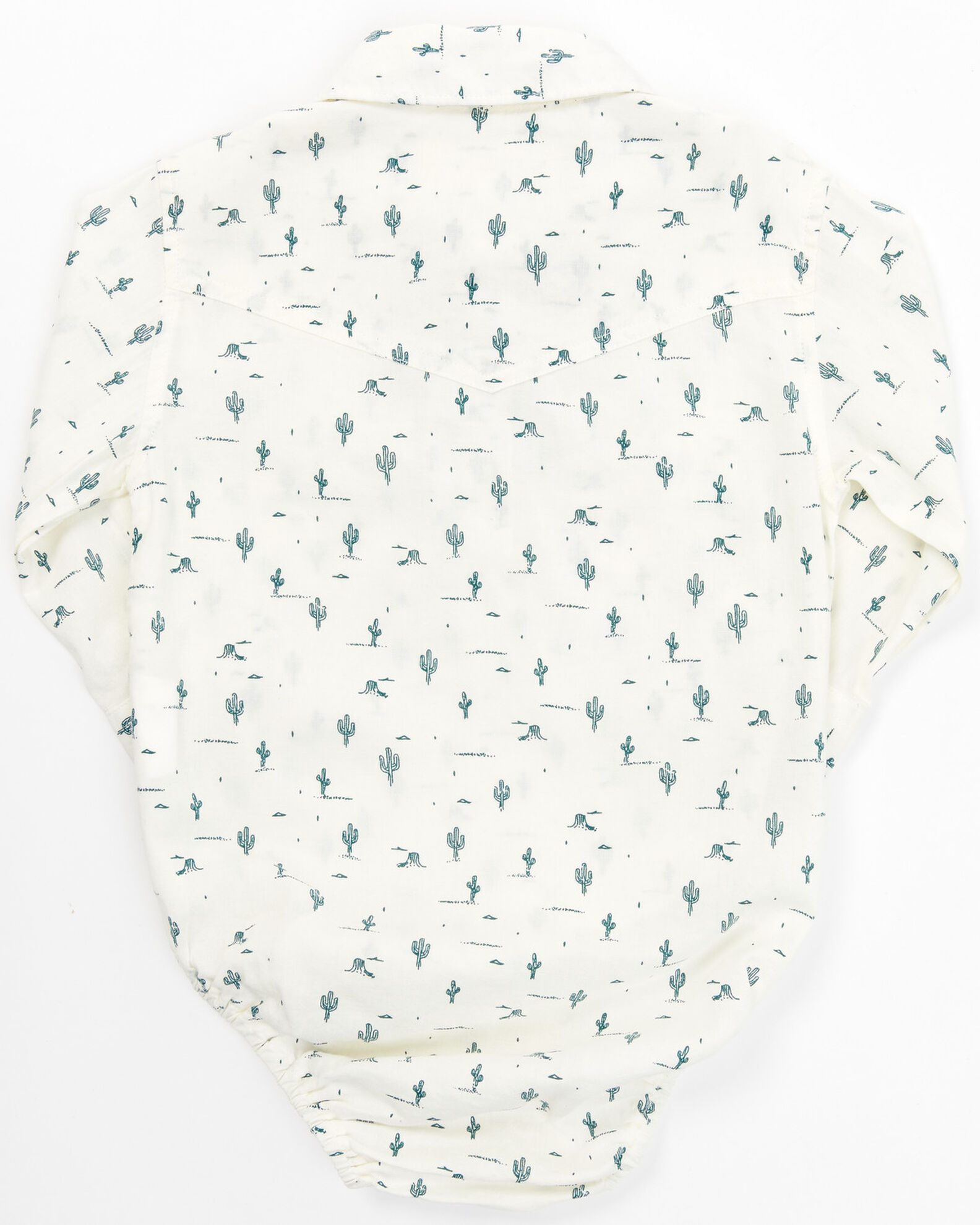 Image #3 - Shyanne Infant Girls' Cactus Long Sleeve Western Onesie, Ivory, hi-res