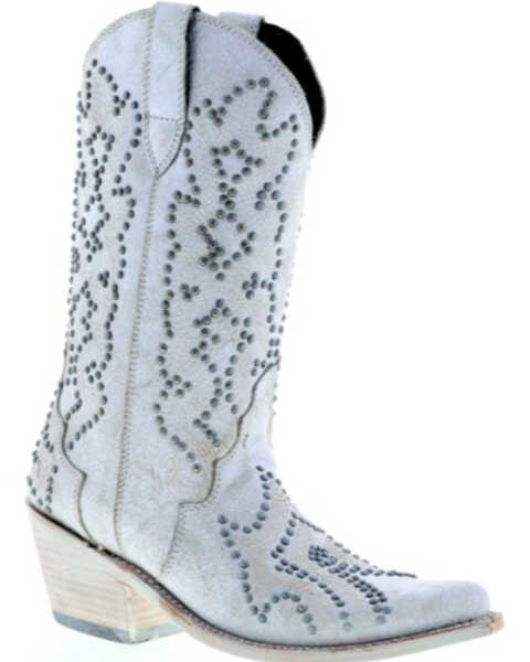 Image #1 - Liberty Black Women's Martina Western Boots - Snip Toe, White, hi-res