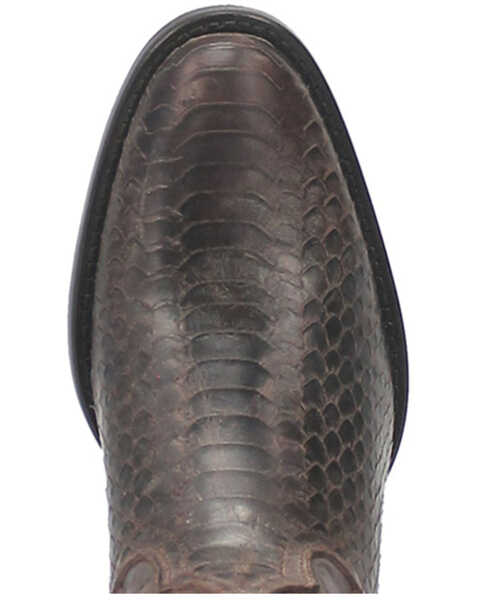 Image #6 - Dingo Men's Ace High Python Snake Print Leather Western Boots - Round Toe, Brown, hi-res