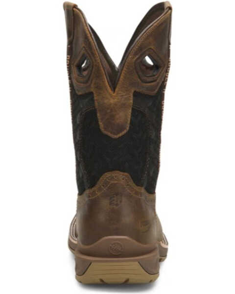 Image #5 - Double H Men's Zenon Western Work Boots - Soft Toe, Brown, hi-res