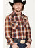 Image #2 - Pendleton Men's Bishop Large Plaid Long Sleeve Western Shirt , Rust Copper, hi-res