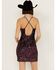 Image #4 - En Creme Women's Cowl Neck Sequin Mini Dress, Purple, hi-res
