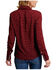 Image #2 - Stetson Women's Western Ditsy Printed Long Sleeve Snap Western Shirt , Wine, hi-res