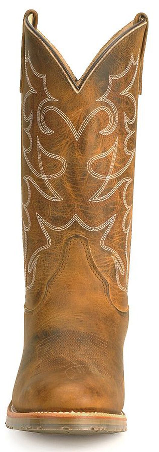 Image #5 - Double H Men's Gel Ice Work Boots - Steel Toe, Brown, hi-res