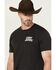 Image #3 - Cody James Men's Ace Skull Short Sleeve Graphic T-Shirt , Black, hi-res