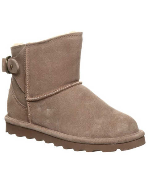 Bearpaw Women's Betty Casual Boots - Round Toe , Beige, hi-res