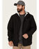 Image #1 - ATG by Wrangler Men's All-Terrain Black Zip-Front Hooded Rain Jacket, , hi-res