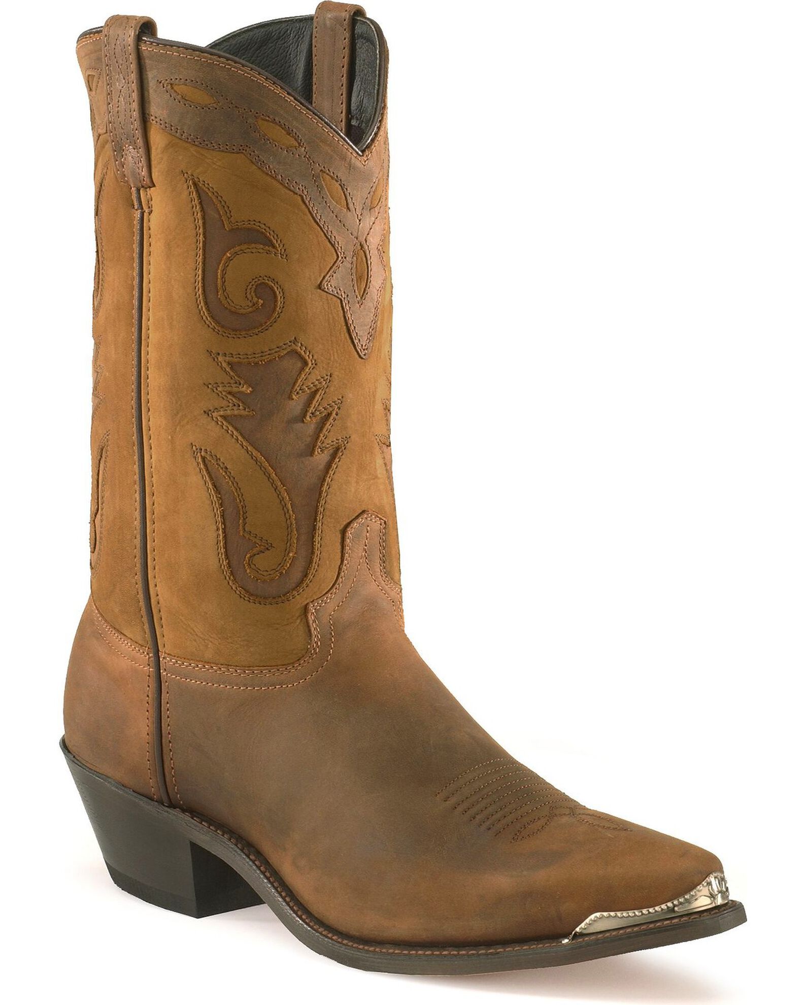 Mens distressed cowboy boots top