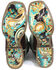 Image #2 - Tin Haul Women's Yee Haw Two Western Boots - Broad Square Toe, White, hi-res