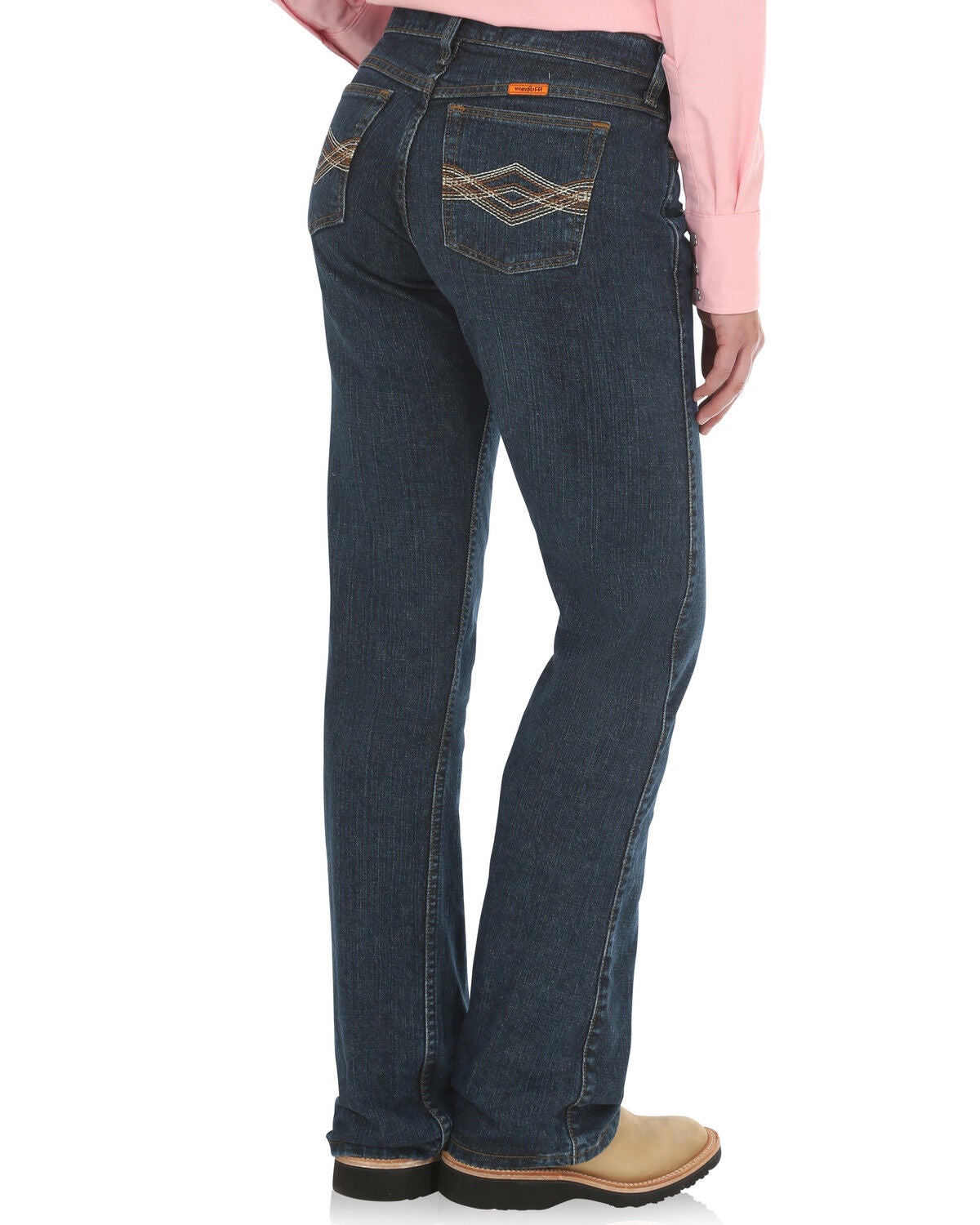 Wrangler Women's FR Crosshatch Jeans, Indigo, hi-res