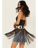 Image #4 - Idyllwind Women's Festival Fringe Hair-On Star Concho Belt, Dark Brown, hi-res