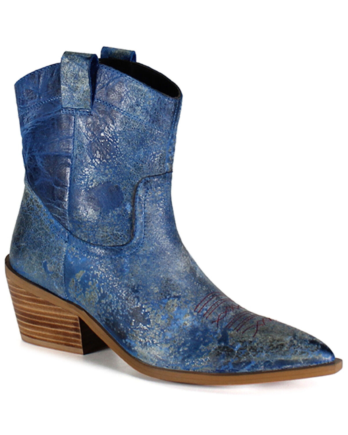 Image #1 - Diba True Women's Rave Lion Western Booties - Snip Toe, Blue, hi-res