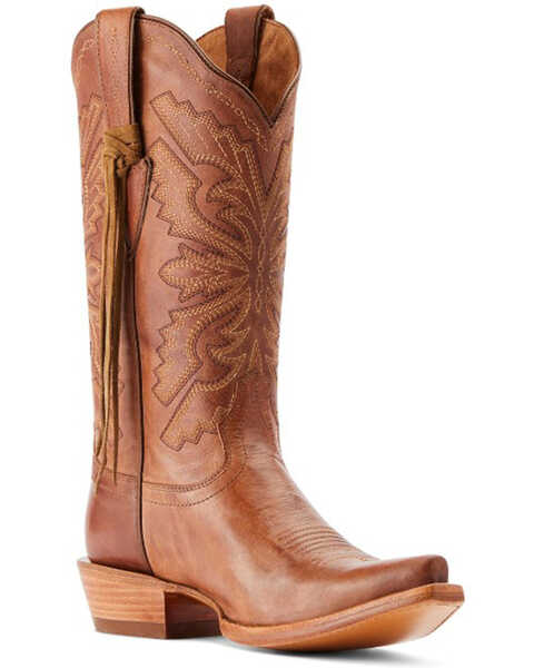 Ariat Women's Martina Western Boots - Snip Toe , Beige, hi-res