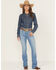 Image #1 - Ariat Women's Light Wash High Rise Camelia Bootcut Stretch Denim Jeans, Light Wash, hi-res