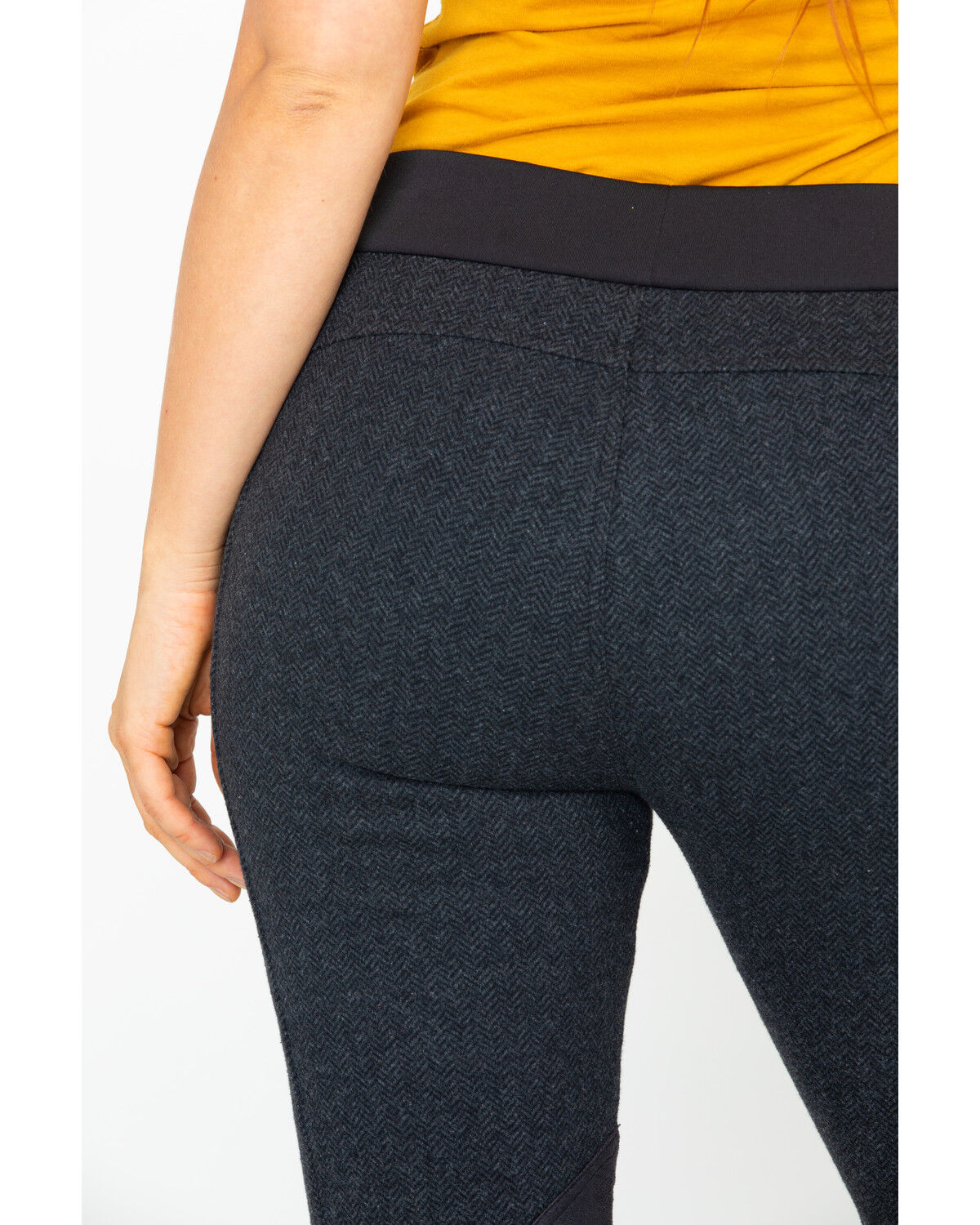Image #5 - Tasha Polizzi Women's Herringbone Equestrian Pants, Black, hi-res
