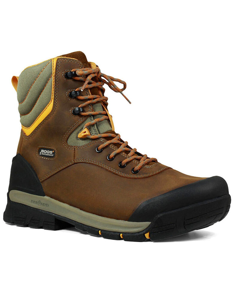 Bogs Men's Bedrock Waterproof Work Boots - Composite Toe, Brown, hi-res