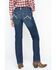 Ariat Women's R.E.A.L. Mid Rise Icon Stackable Straight Leg Jeans, Indigo, hi-res