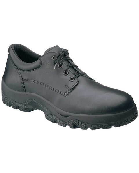 Rocky Men's TMC Oxford Shoes USPS Approved - Round Toe, Black, hi-res