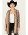 Image #2 - BLANKNYC Women's Snake Print Faux Leather Coat, Tan, hi-res