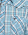 Image #2 - Cowboy Hardware Men's Picnic Plaid Print Long Sleeve Western Shirt , Blue, hi-res