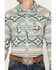 Image #3 - Rock & Roll Denim Men's Southwestern Long Sleeve Western Snap Shirt, Sage, hi-res