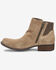 Image #3 - Born Women's Kendyl Suede Casual Booties - Round Toe, Taupe, hi-res