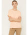 Image #1 - Carhartt Women's Relaxed Fit Lightweight Short Sleeve Pocket Tee, Light Pink, hi-res