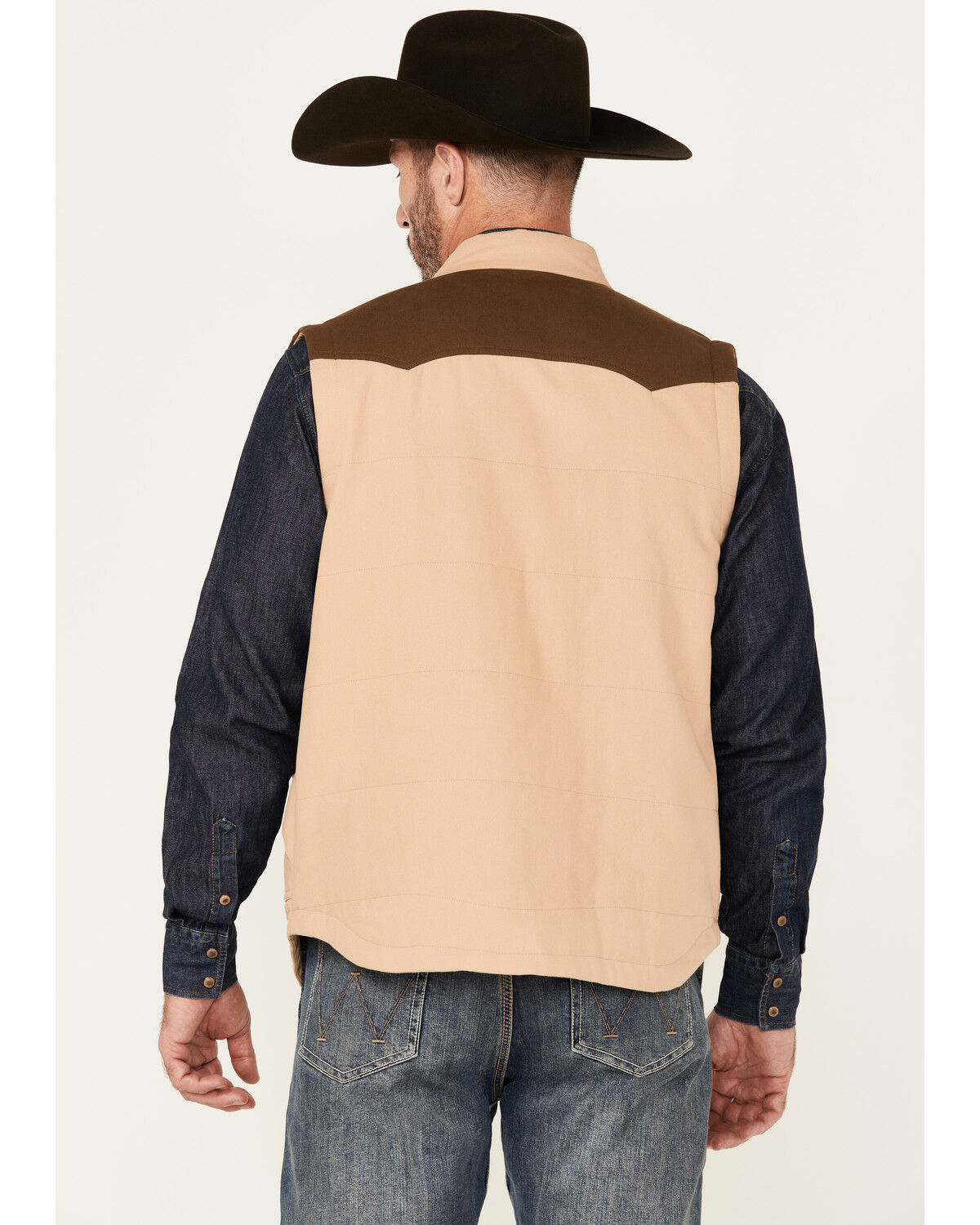 Image #4 - Cripple Creek Men's Color Block Concealed Carry Vest, Tan, hi-res