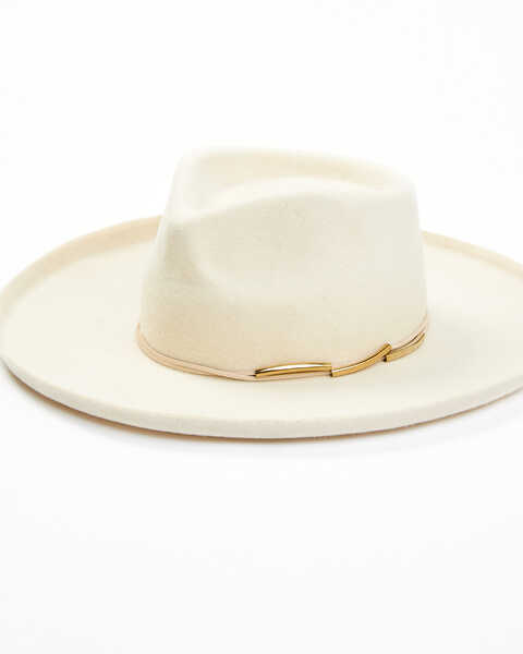 Shyanne Women's Stile Felt Western Fashion Hat , Cream, hi-res