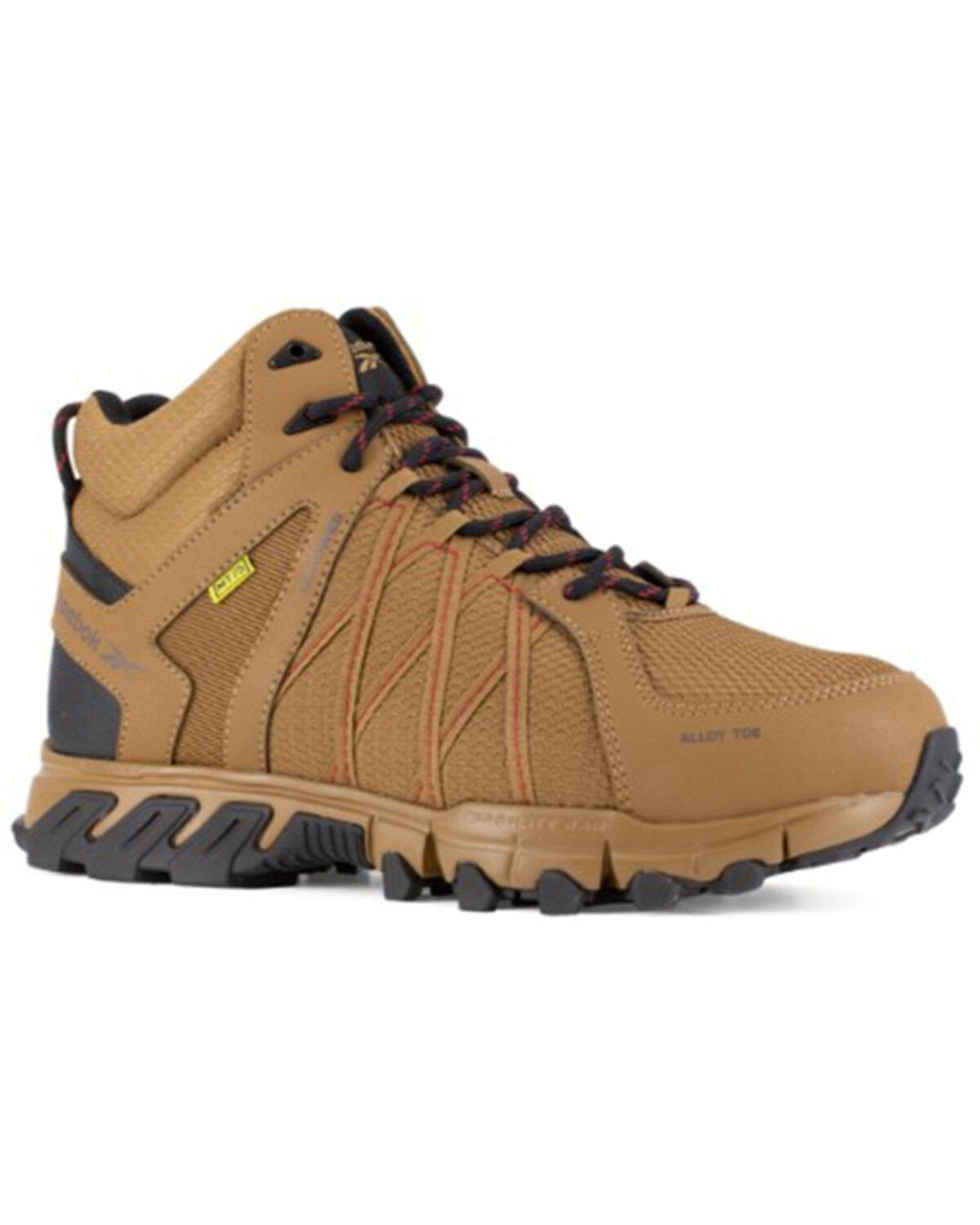 Image #1 - Reebok Men's Trailgrip Athletic Hiker Work Boots - Alloy Toe, Black/grey, hi-res