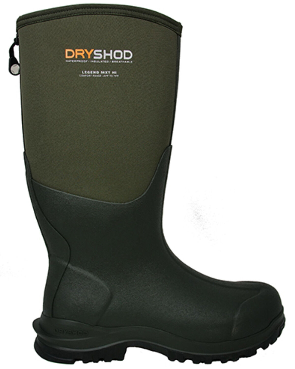 Image #2 - Dryshod Men's Legend MXT Rubber Boots - Round Toe, Grey, hi-res