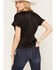 Image #4 - Shyanne Women's Gutch Lace Trim Ruffle Sleeve Shirt, Black, hi-res